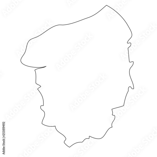 Haute Normandie - map region of France