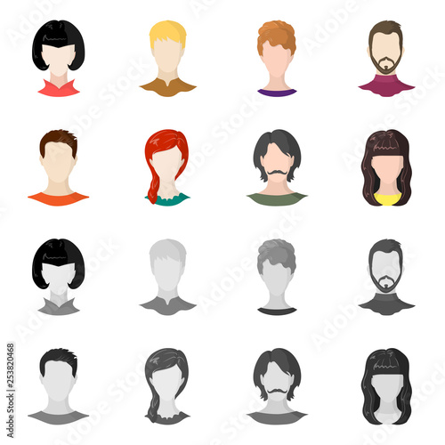 Vector design of professional and photo logo. Collection of professional and profile vector icon for stock.