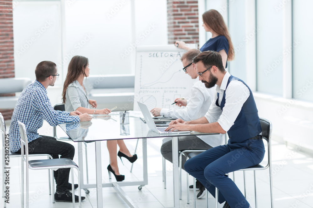 business team is presenting a new commercial project business team is presenting a new commercial project