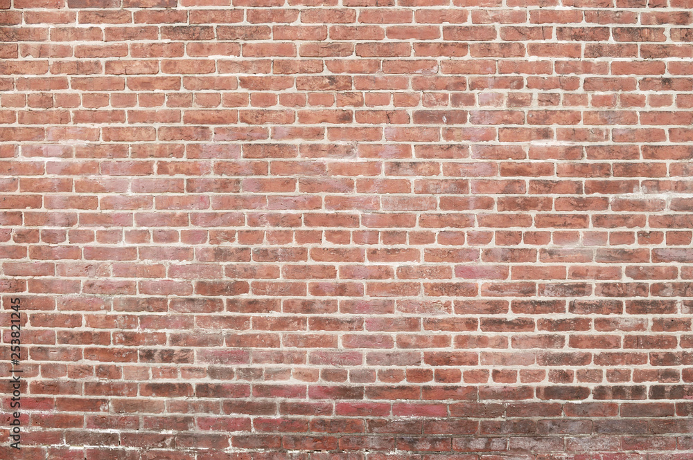 Fototapeta premium Old red brick wall background
