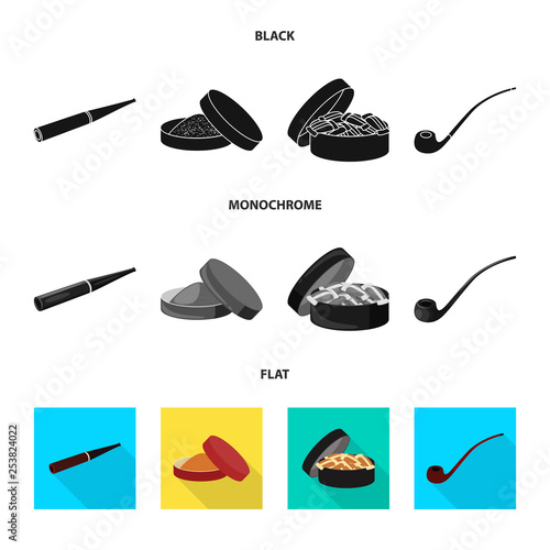Vector design of refuse and stop logo. Set of refuse and habit vector icon for stock.