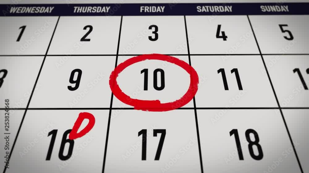 Deadline mark on calendar. Deadline-Day. Deadline mark on calendar. Deadline-Day.