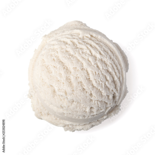 Ice cream ball isolated