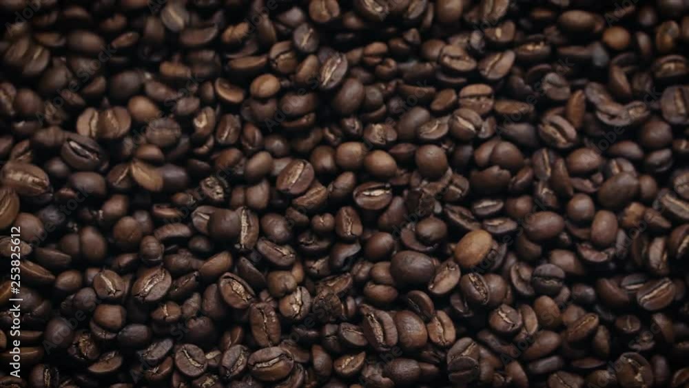 Coffee Roasting Process - Coffee beans in coffee roasting machine. Coffee Roasting Process - Coffee beans in coffee roasting machine.