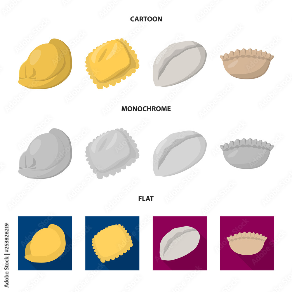 Vector design of products and cooking logo. Set of products and appetizer vector icon for stock. Vector design of products and cooking logo. Set of products and appetizer vector icon for stock.