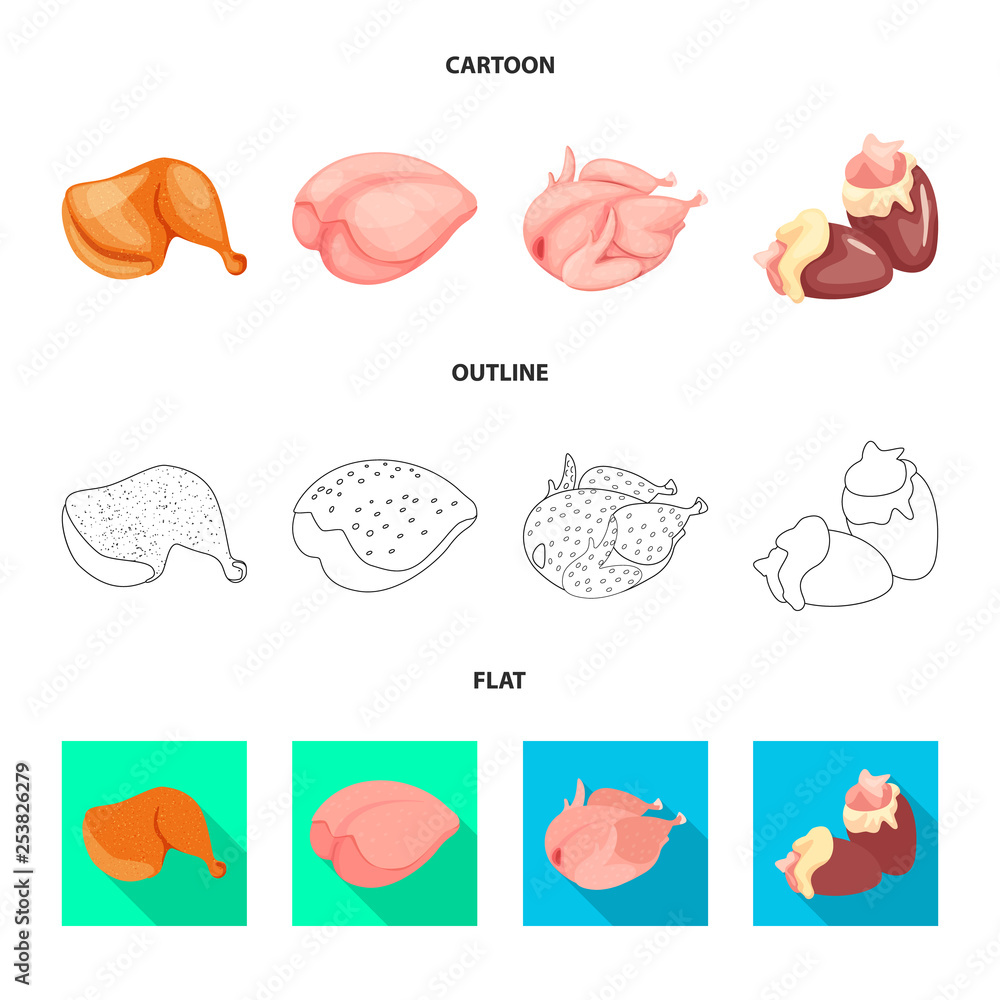 Vector design of product and poultry icon. Set of product and agriculture stock symbol for web. Vector design of product and poultry icon. Set of product and agriculture stock symbol for web.