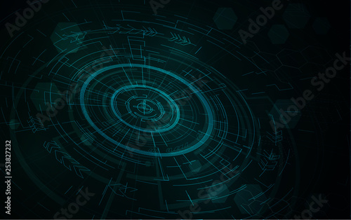 abstract technology communication concept. vector background.
