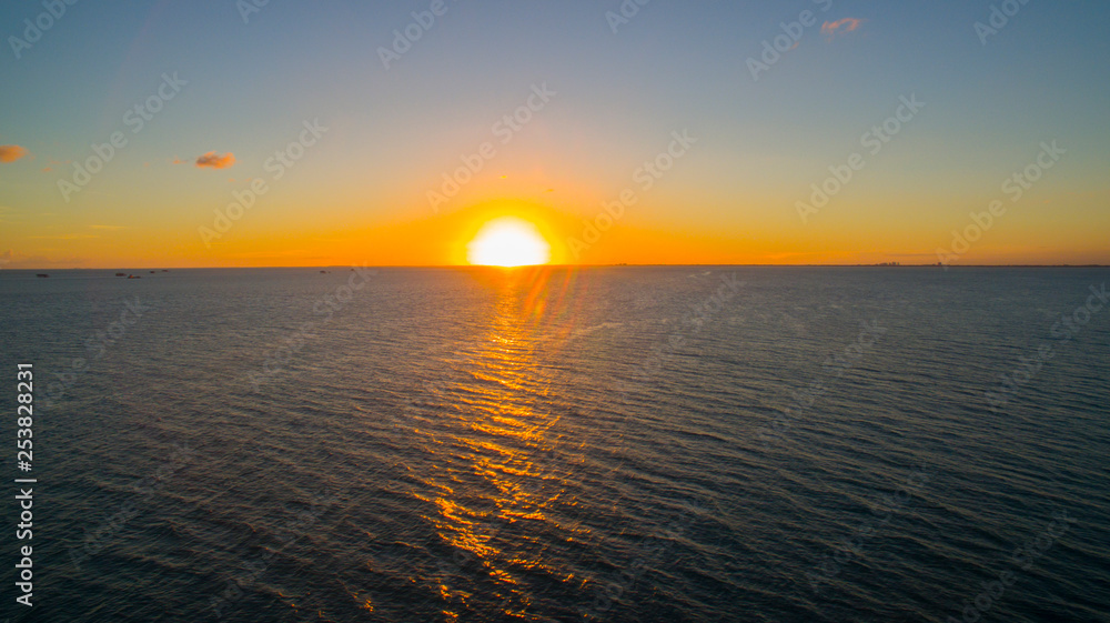Sunset in Key Biscayne Florida