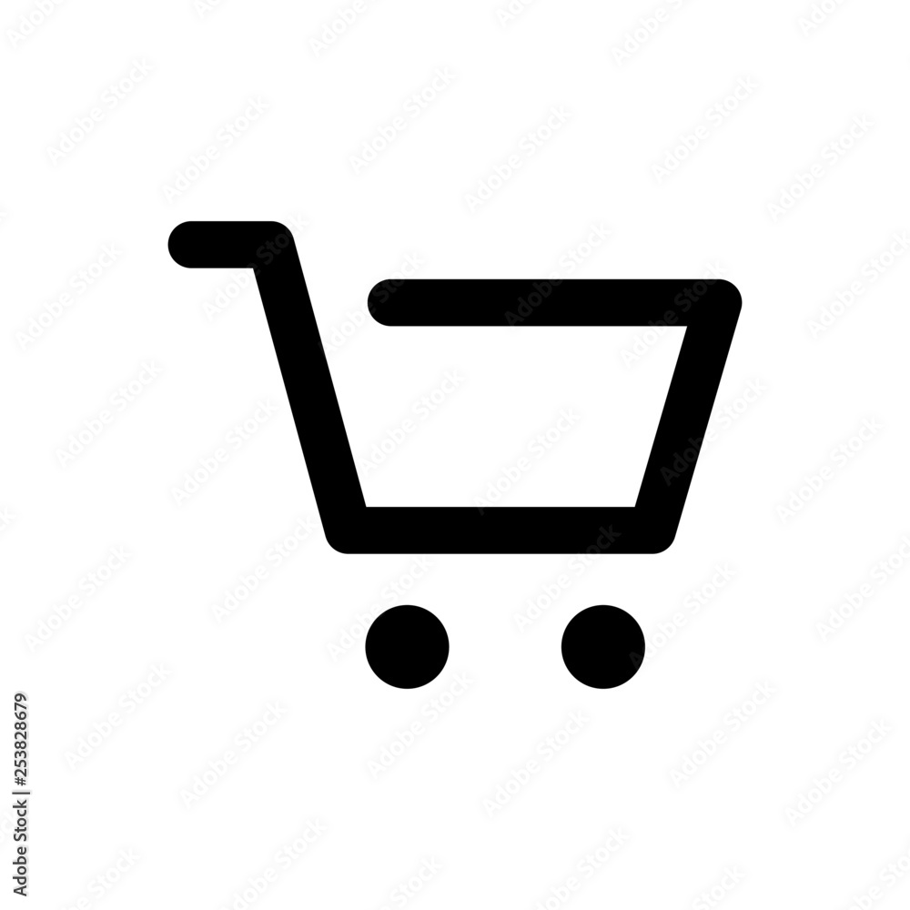 Shop cart vector icon Shop cart vector icon