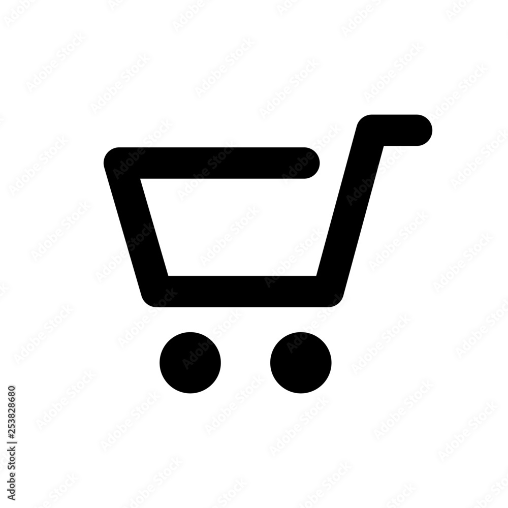 Shop cart vector icon