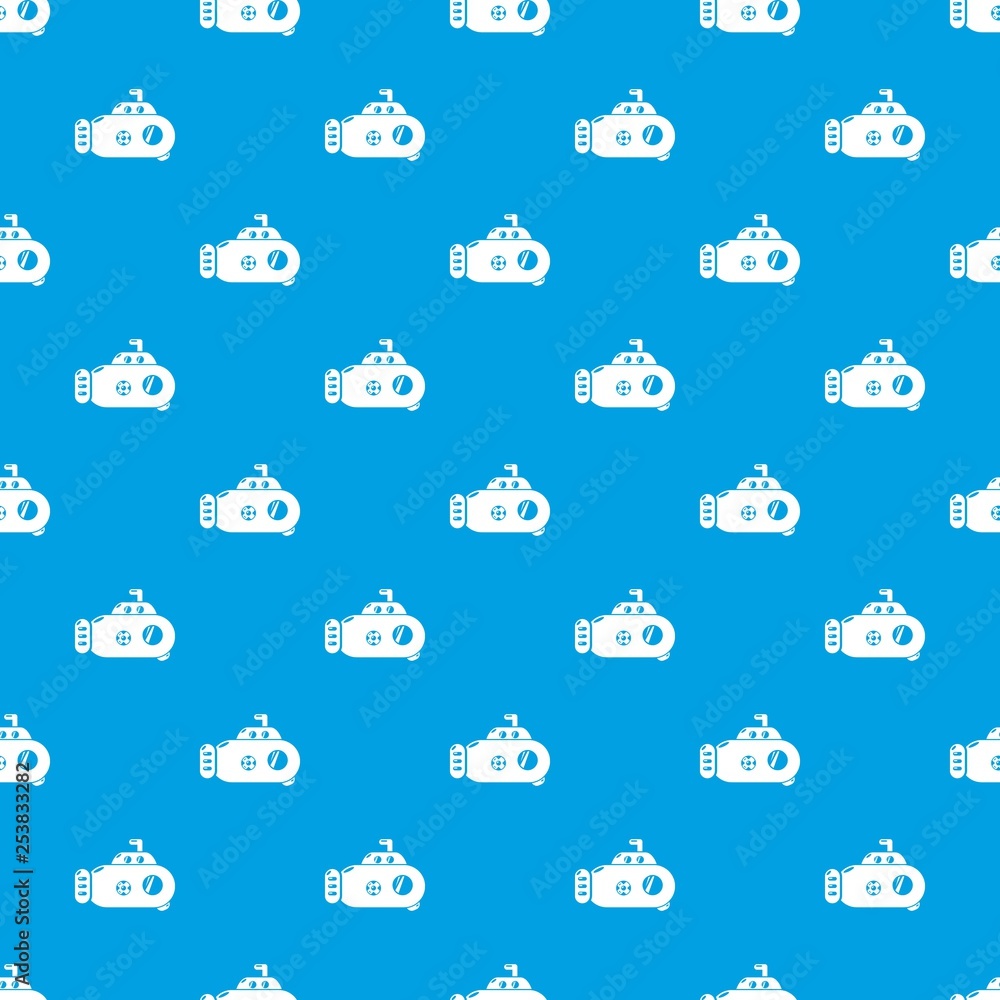 Submarine transport pattern vector seamless blue repeat for any use Submarine transport pattern vector seamless blue repeat for any use