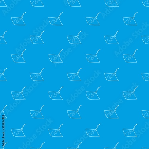 Stingray pattern vector seamless blue repeat for any use