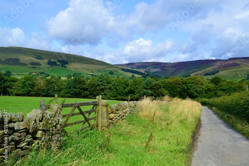 A country road in the English Peak District.