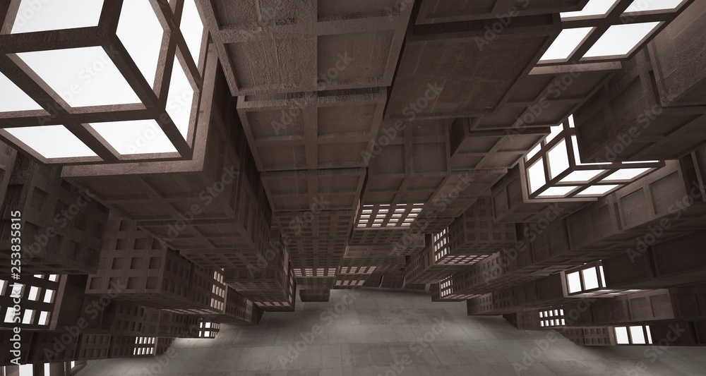 Abstract white and brown concrete parametric interior. 3D illustration and rendering.3d,abstract,architectural,architecture,art,atrium,background,brown,building,cement,circle,composition,concrete,cons Abstract white and brown concrete parametric interior. 3D illustration and rendering.3d,abstract,architectural,architecture,art,atrium,background,brown,building,cement,circle,composition,concrete,cons