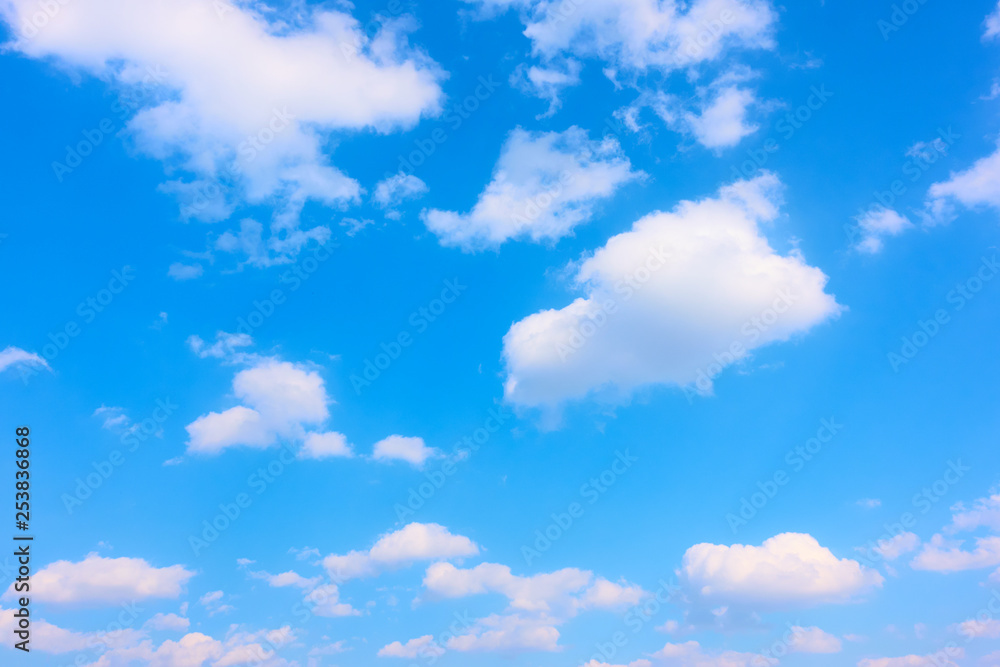 Blue sky with white heap clouds Blue sky with white heap clouds