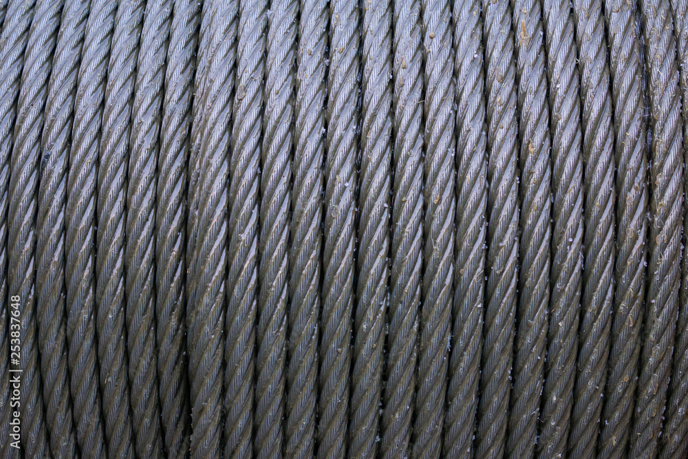 Wire rope sling or cable sling on crane reel drum or winch roll of crane  the lifting machine in heavy industrial. steel cable. texture. metal rope.  Stock Photo | Adobe Stock