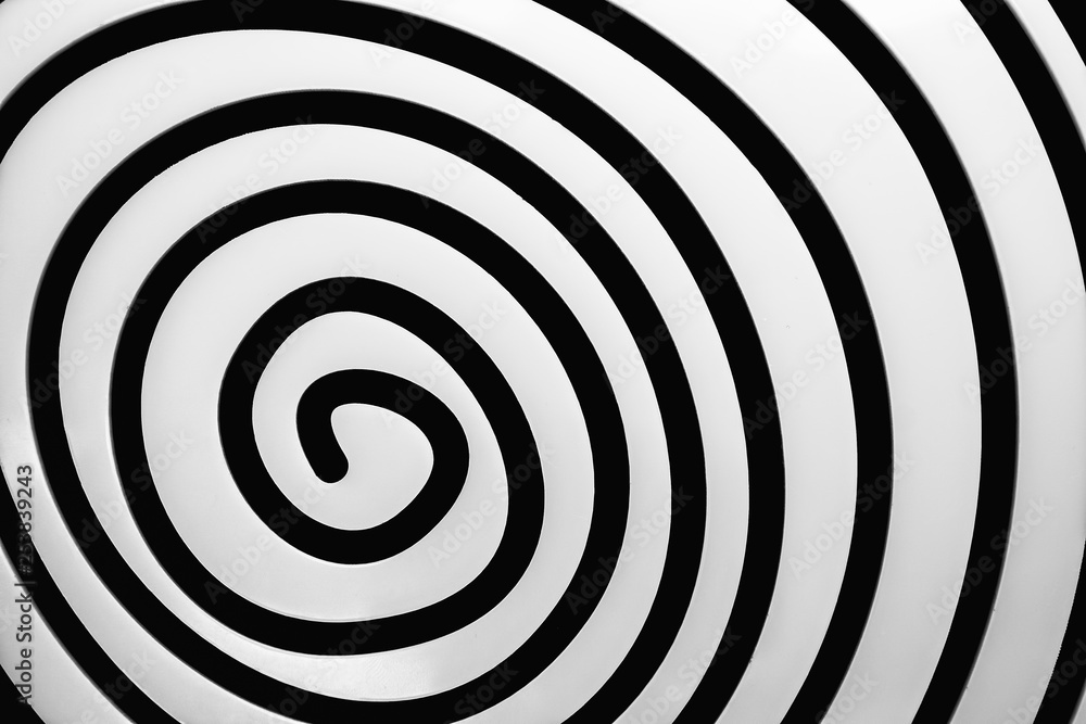 Simple black and white spiral Simple black and white spiral