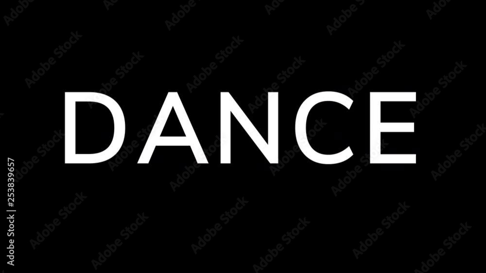 From the Glitch effect arises text DANCE. Then the TV turns off. Alpha channel Premultiplied - Matted with color black From the Glitch effect arises text DANCE. Then the TV turns off. Alpha channel Premultiplied - Matted with color black