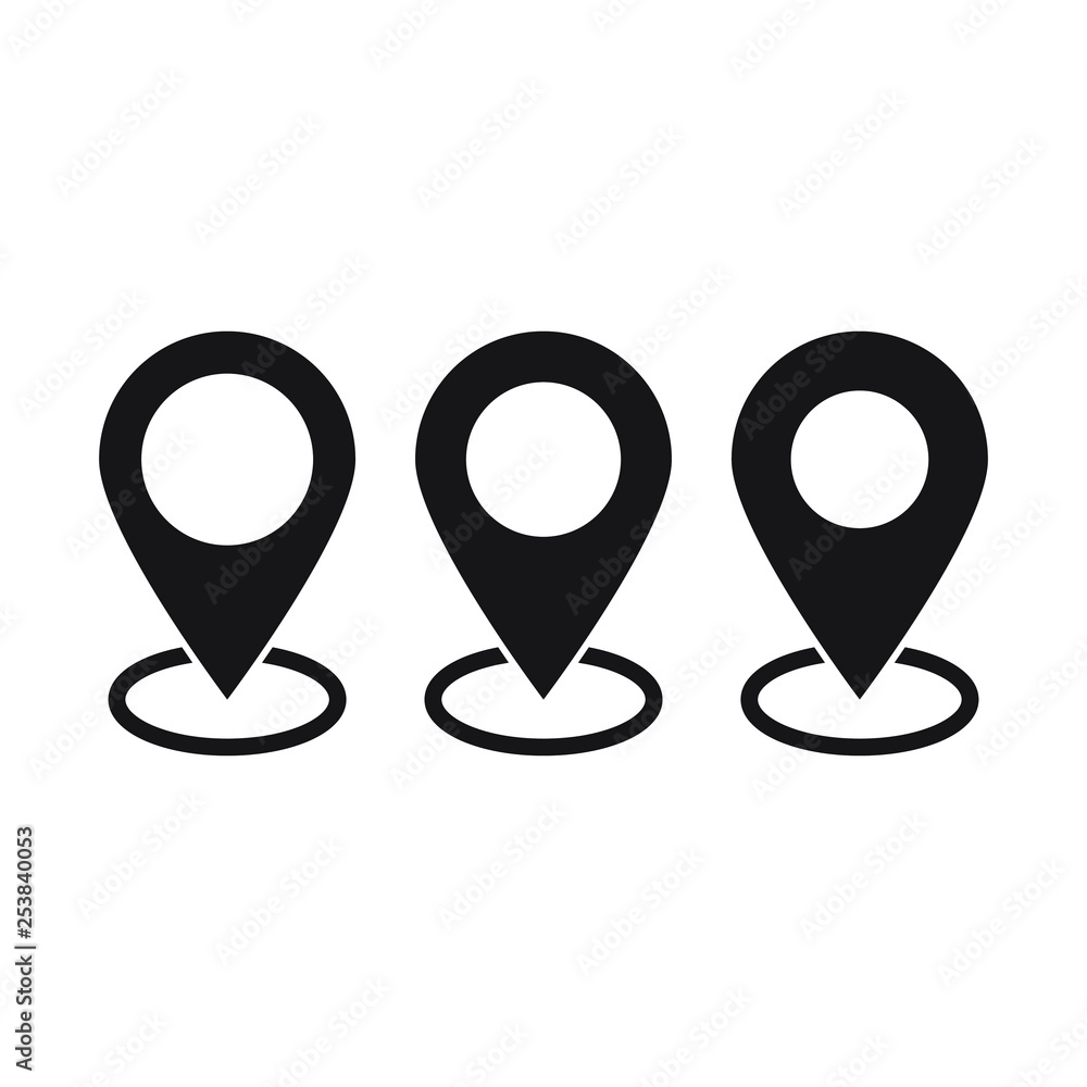 Maps pin. Location map icon. Maps pin. Location map icon.