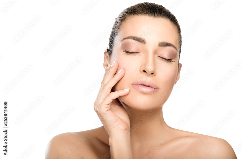 Beauty and Skincare Concept. Natural Young Woman Face Beauty and Skincare Concept. Natural Young Woman Face