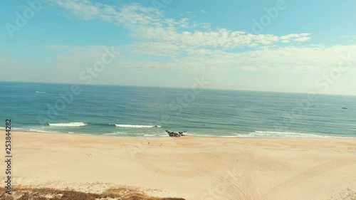 Aerial, Sea Girt beach in New Jersey photo