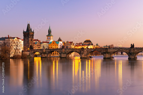 Scenic view on  historical center of Prague buildings and landmarks of old town  Prague  Czech Republic