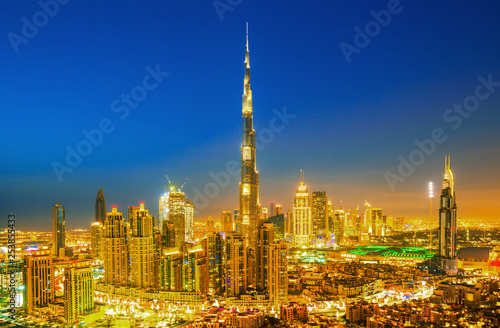 Amazing Dubai skyline with luxury city center, Dubai, United Arab Emirates © Rastislav Sedlak SK