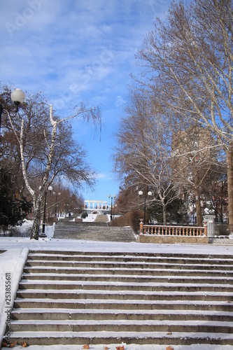 park in winter