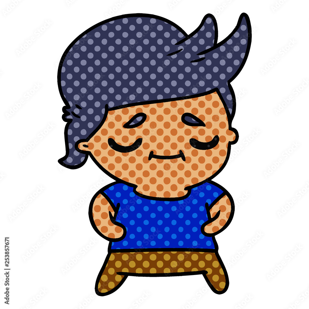 cartoon of kawaii cute grey haired man cartoon of kawaii cute grey haired man