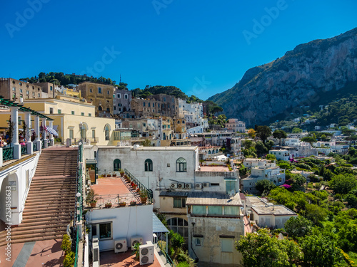 Italy, Campania, Capri, Piazza Umberto I photo