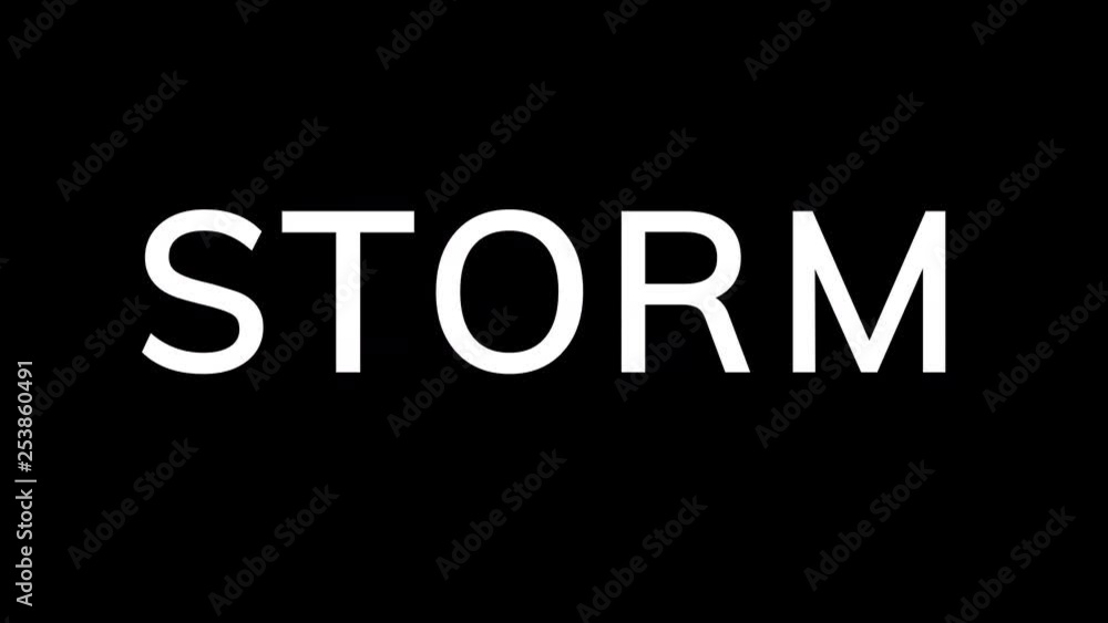 From the Glitch effect arises text STORM. Then the TV turns off. Alpha channel Premultiplied - Matted with color black From the Glitch effect arises text STORM. Then the TV turns off. Alpha channel Premultiplied - Matted with color black