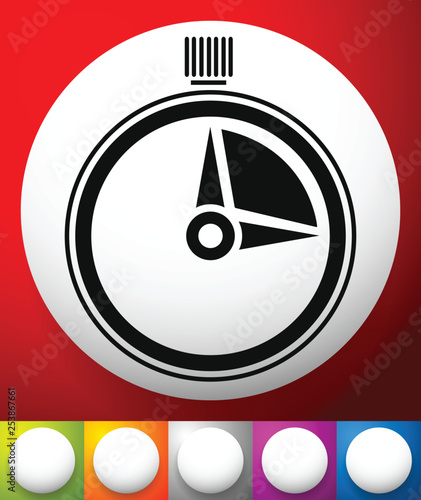Timer, stopwatch icon. Urgency, turnaround time, schedule concepts