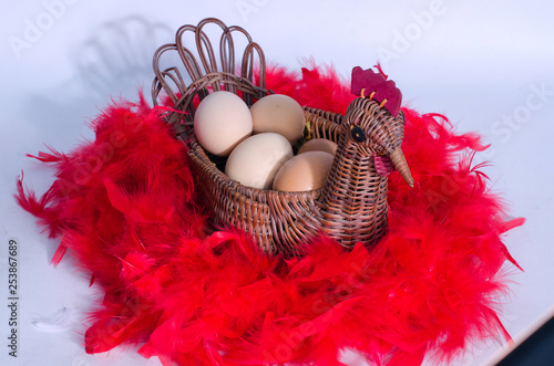   Eggs, quail, different colors, as food, as the birth of a new life, as a valuable product, as foodeggs are different, white, colored, speckled chicken, speckled photo