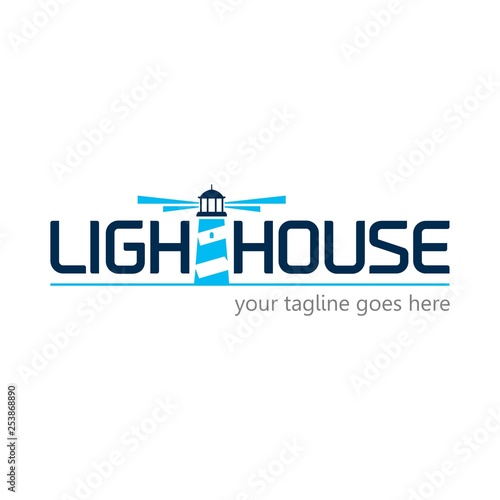 Modern Lighthouse Logo Template