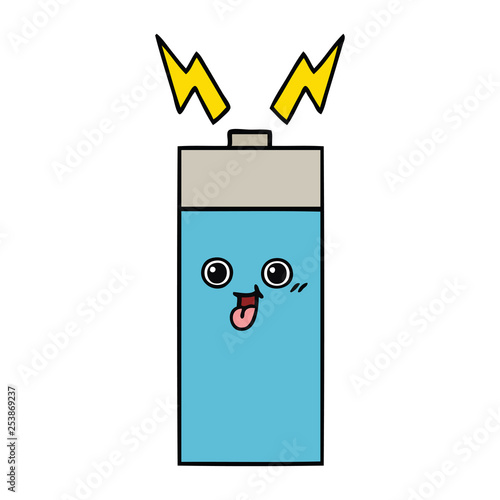 cute cartoon battery