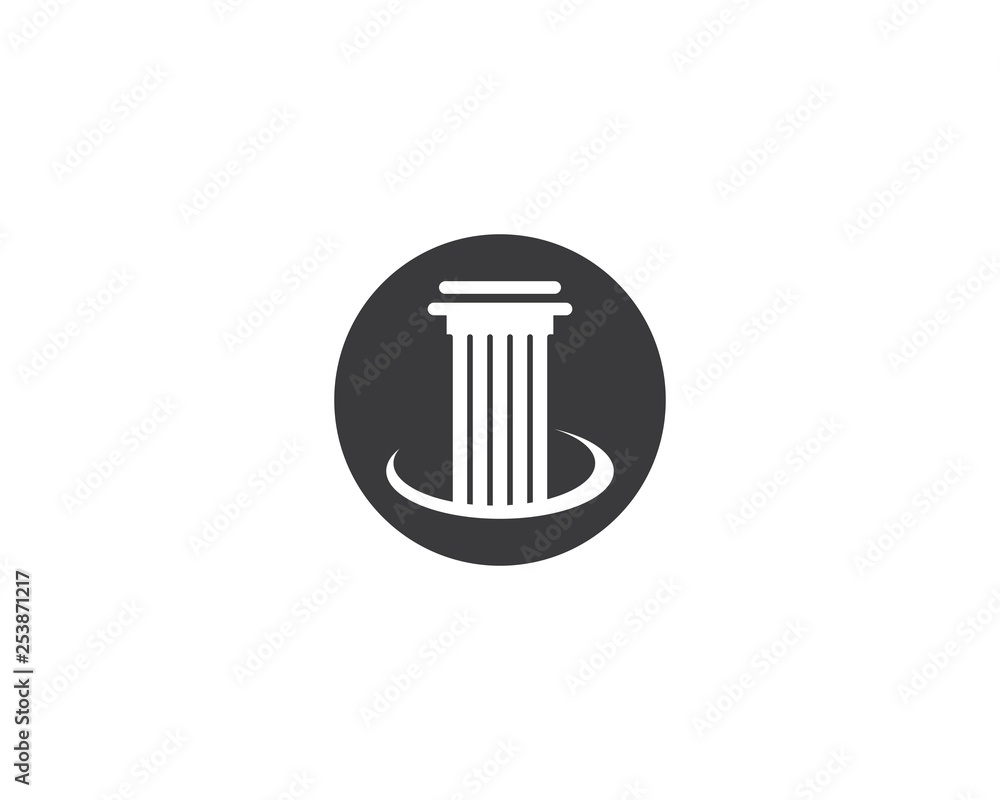 Pillar vector icon Pillar vector icon