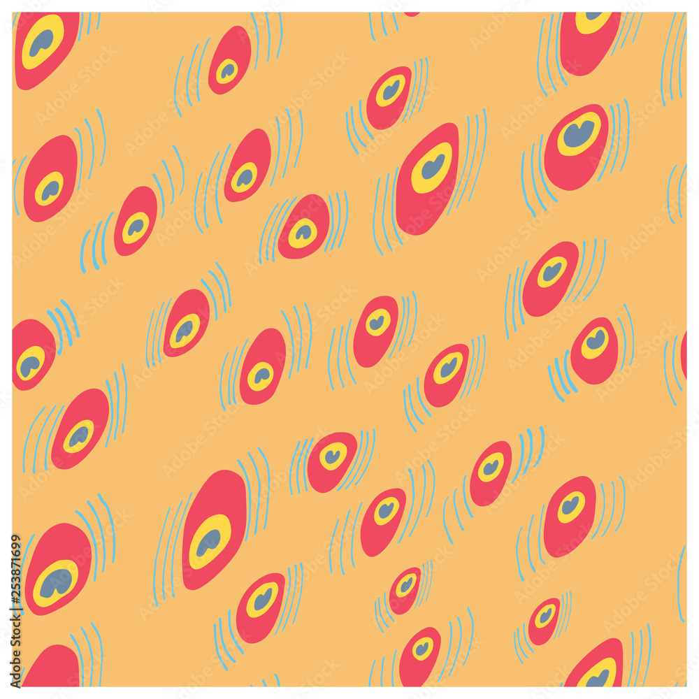 Peacock bright texture illustration endless pattern. Peacock bright texture illustration endless pattern.