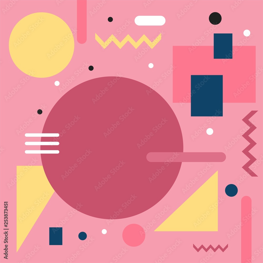 Fototapeta premium Memphis Background