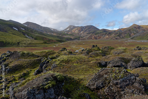 die bunten Berge in der Landmannalaugar  Island