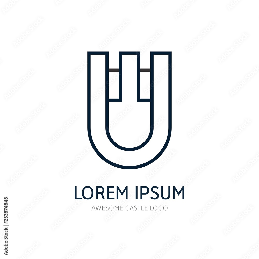 Modern Castle Logo Icon Modern Castle Logo Icon