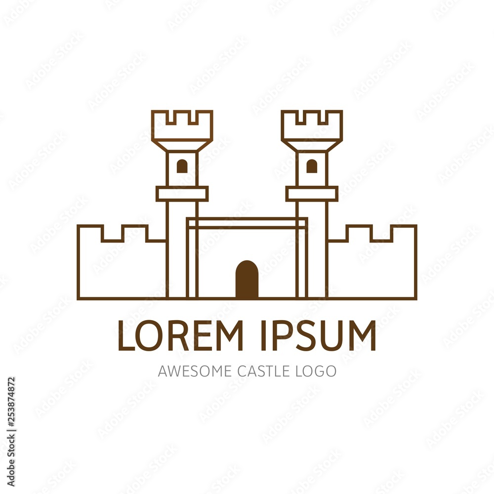 Modern Castle Logo Icon