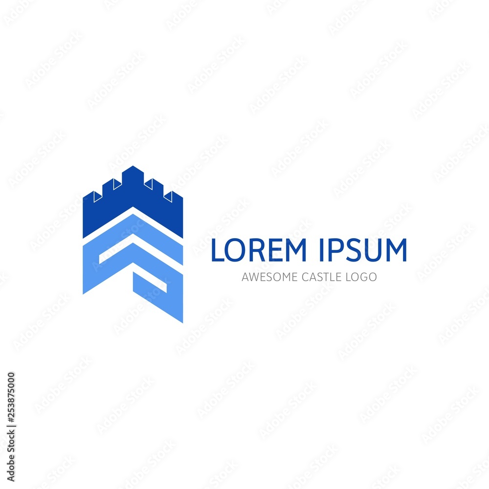 Modern Castle Logo Icon Modern Castle Logo Icon