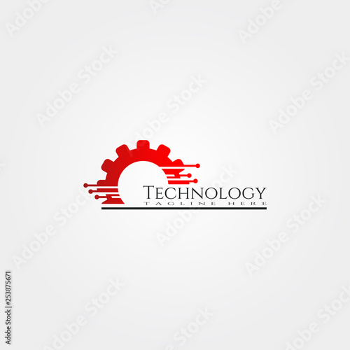 Technology icon- gear vector 