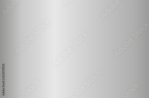Realistic silver gradient texture. Shiny metal foil gradient. Vector illustration