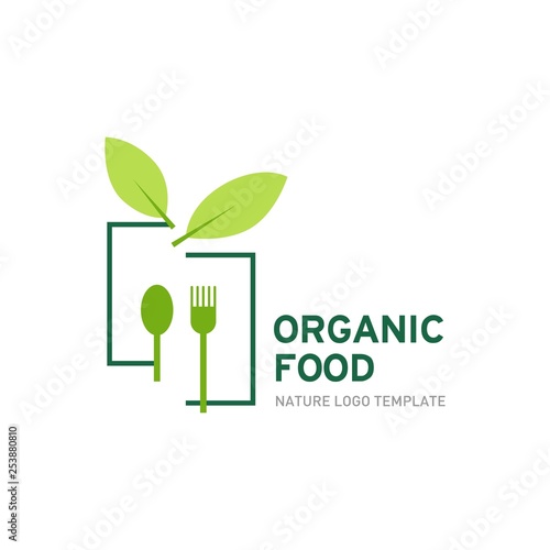 Organic Food Logo Template