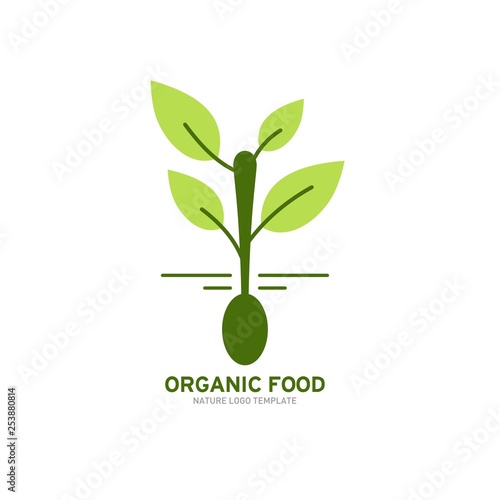 Organic Food Logo Template