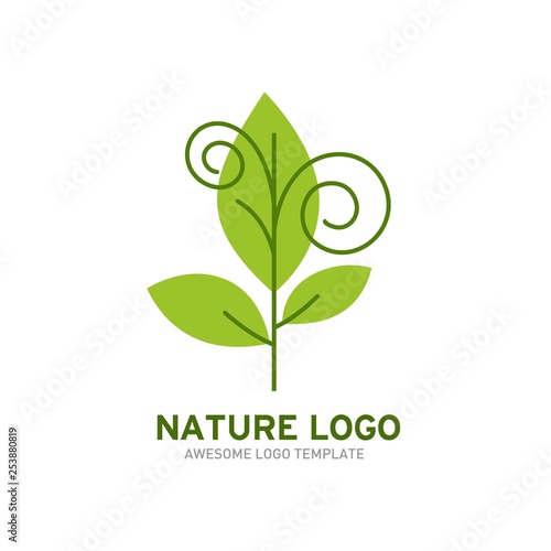 Organic Food Logo Template