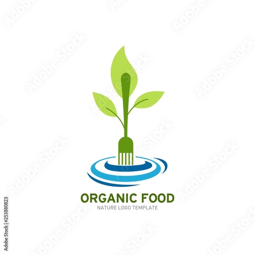 Organic Food Logo Template