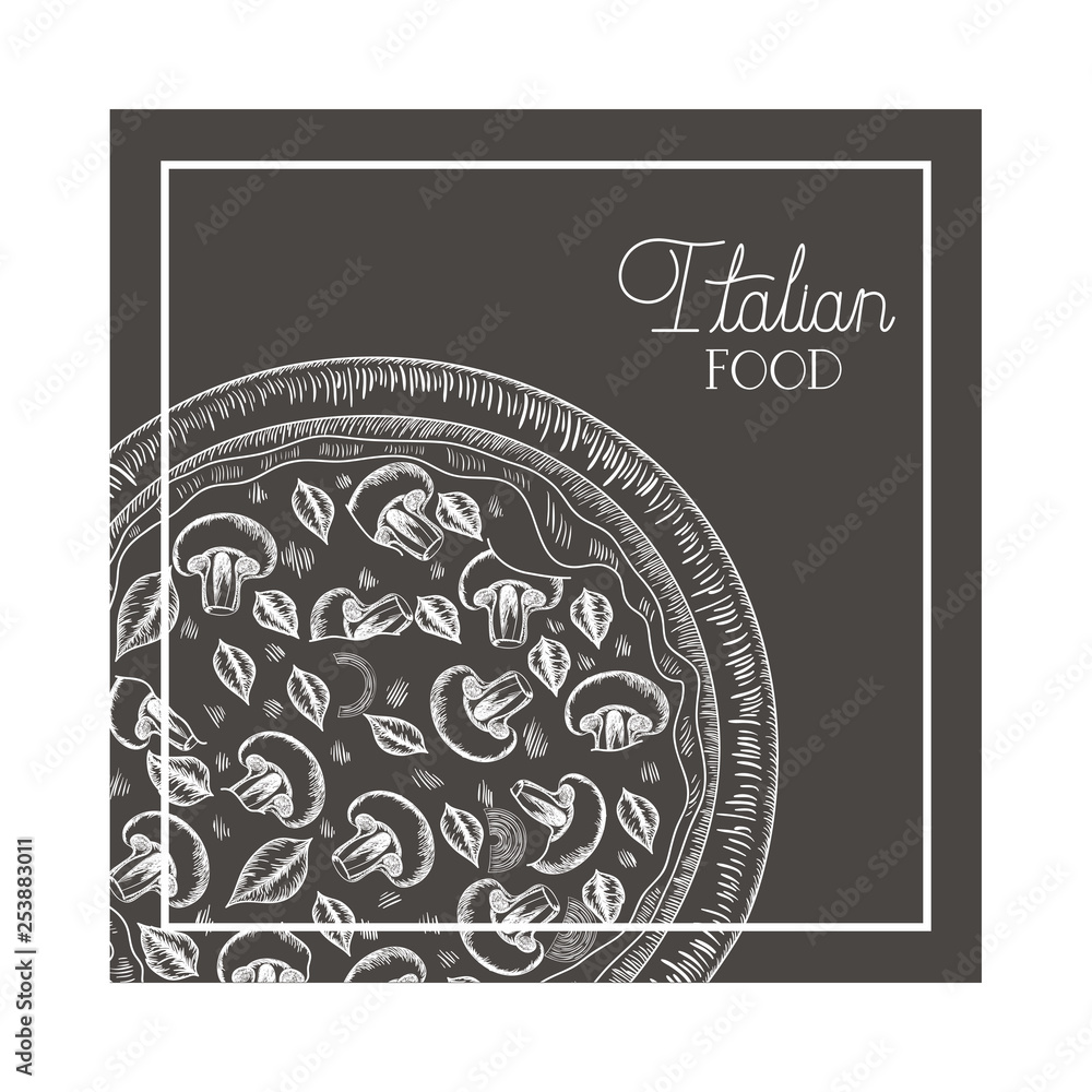 delicious italian pizza isolated icon delicious italian pizza isolated icon