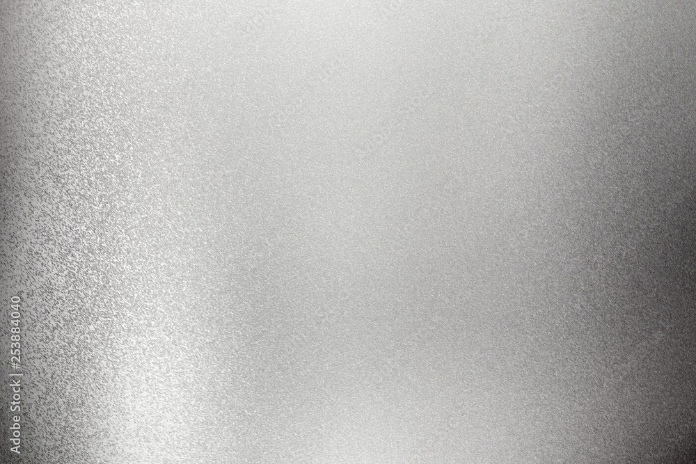Shiny rough gray metal wall, abstract texture background